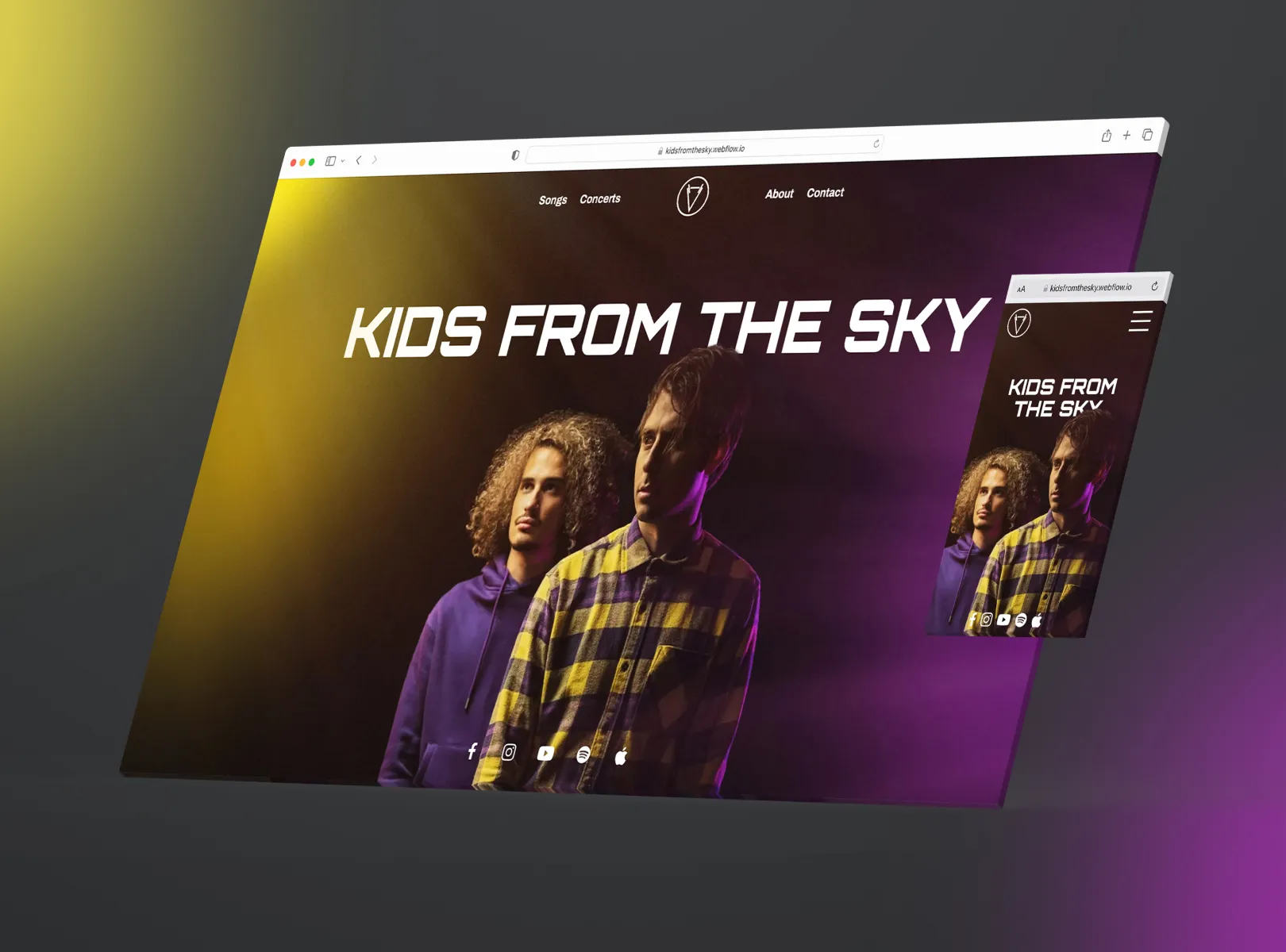 Website project Kids From The Sky