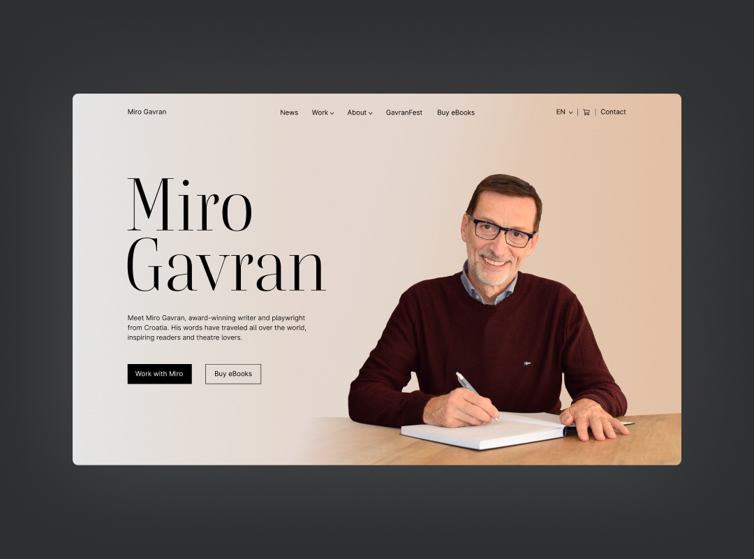 web design for miro gavran